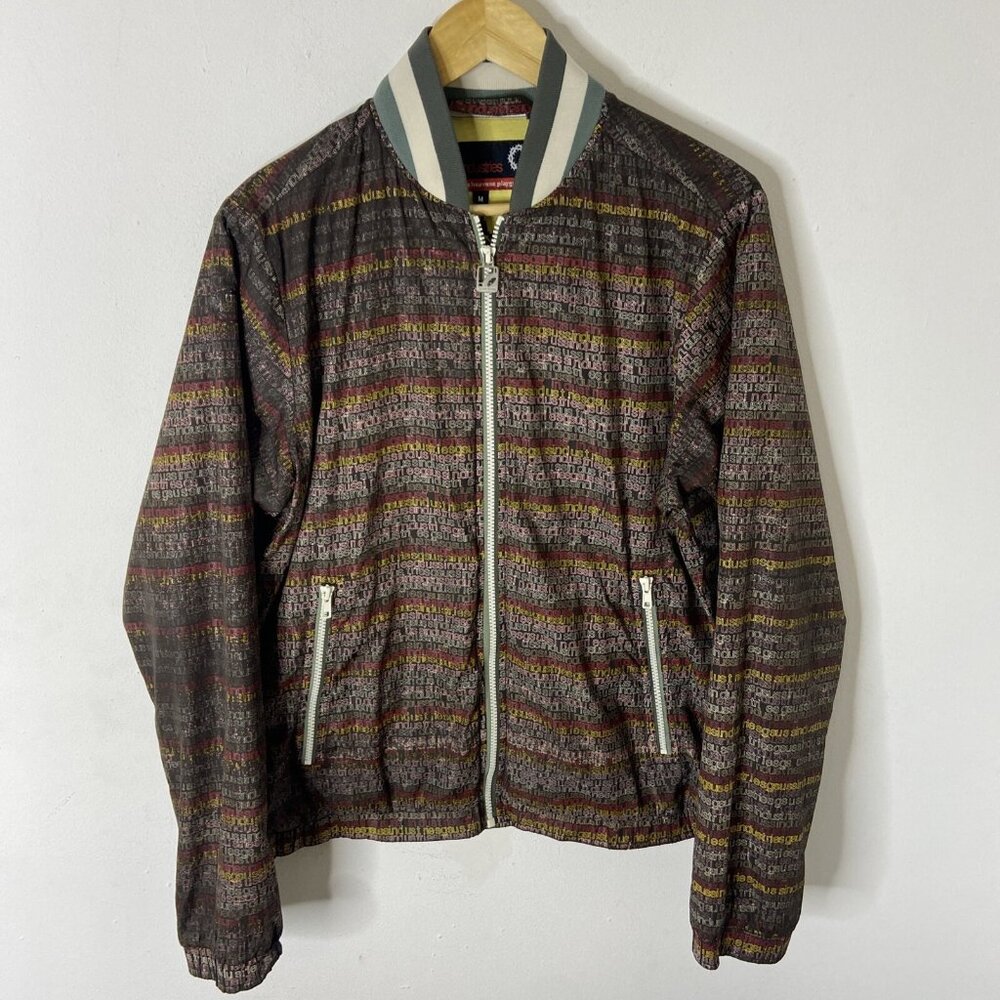 Gsus Sindusctries Woman M Bomber Jacket All over Logo Print